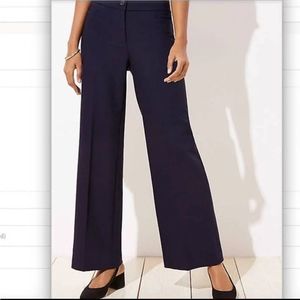NWT LOFT LOFT High Waist Trouser Navy Blue Business Pants Women’s 6